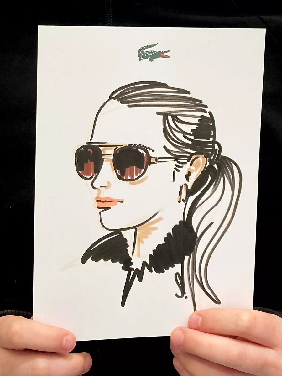 <b>LACOSTE EYEWEAR COLLECTION</b> – Illustrated Live Portraits by <b>STEFFEN SEEGER c/o 2AGENTEN</b>