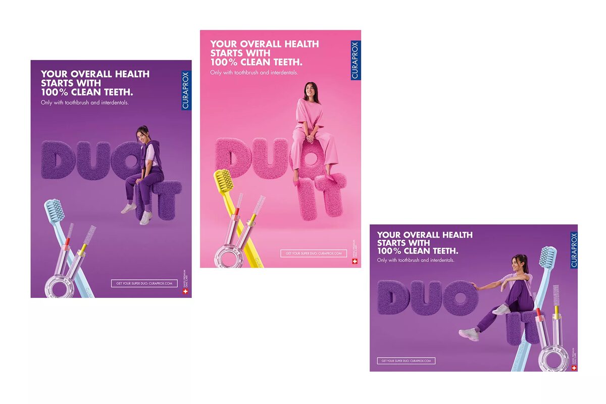 <b>ROBERT WESTRICH </b>shoots striking<b> DOU IT campaign</b> for oral care brand <b>CURAPROX</b>