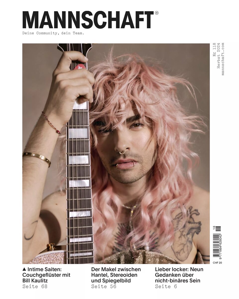 BALLSAAL präsentiert Ariel Oscar GREITH mit persönlichem Bill Kaulitz Portrait für MANNSCHAFT MAG und SLEEK Coverstrecke mit Schauspielerin Lisa Vicari von Boris Kralj