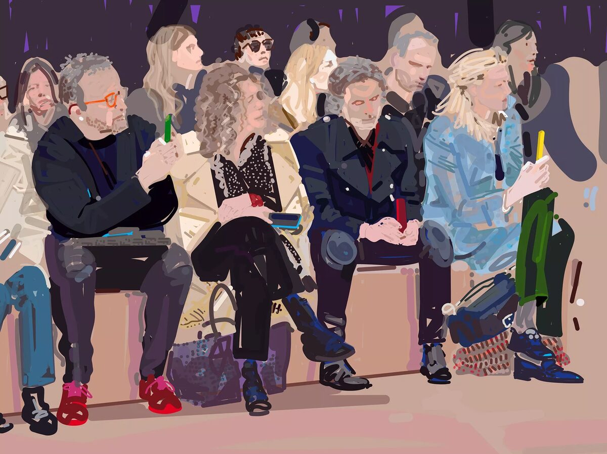 Chanel and Balmain A/W 2025: Elegant Catwalk and Store Illustrations by Toby Neilan c/o 2AGENTEN