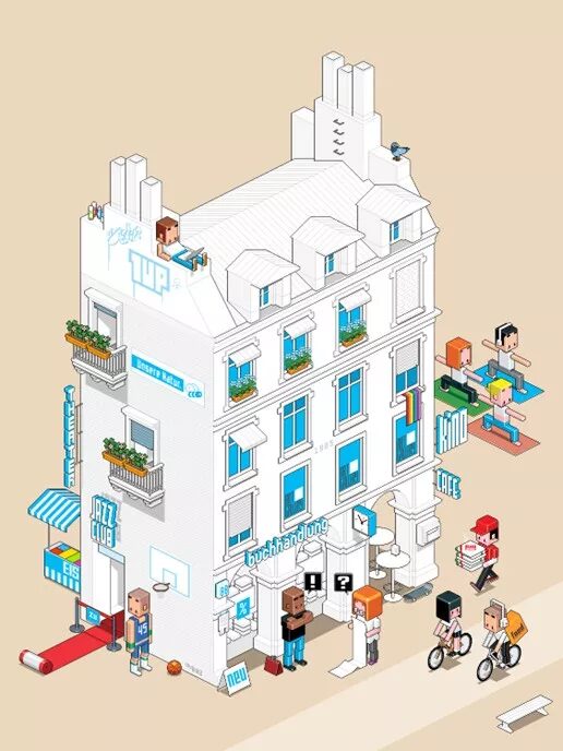 'WHY YOU PROBABLY PAY TOO MUCH RENT' illustrated by SUPERTOTTO c/o 2AGENTEN for REPUBLIK MAGAZINE