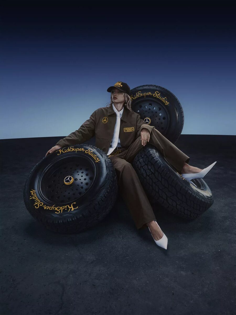 Mercedes-Benz x KidSuper - die neue 'Class of Creators' Kollaboration von Designer Colm Dillane - Kampagne mit Styling by Peninah Amanda SHOTVIEW