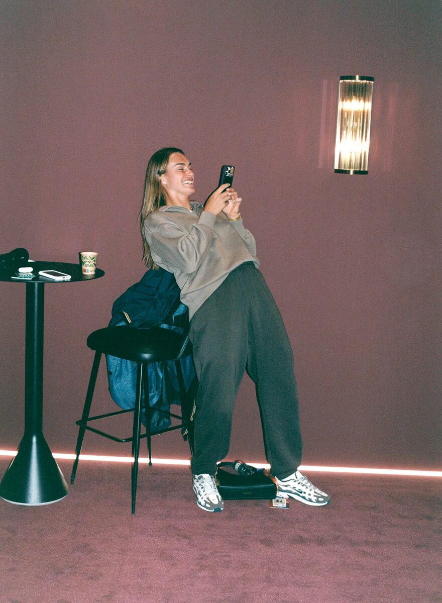 Tennis star <b>Aryana Sabalenka </b>backstage at the French Open 2025 - photos by <b>Jonas Unger c/o BIRD PRODUCTION</b>