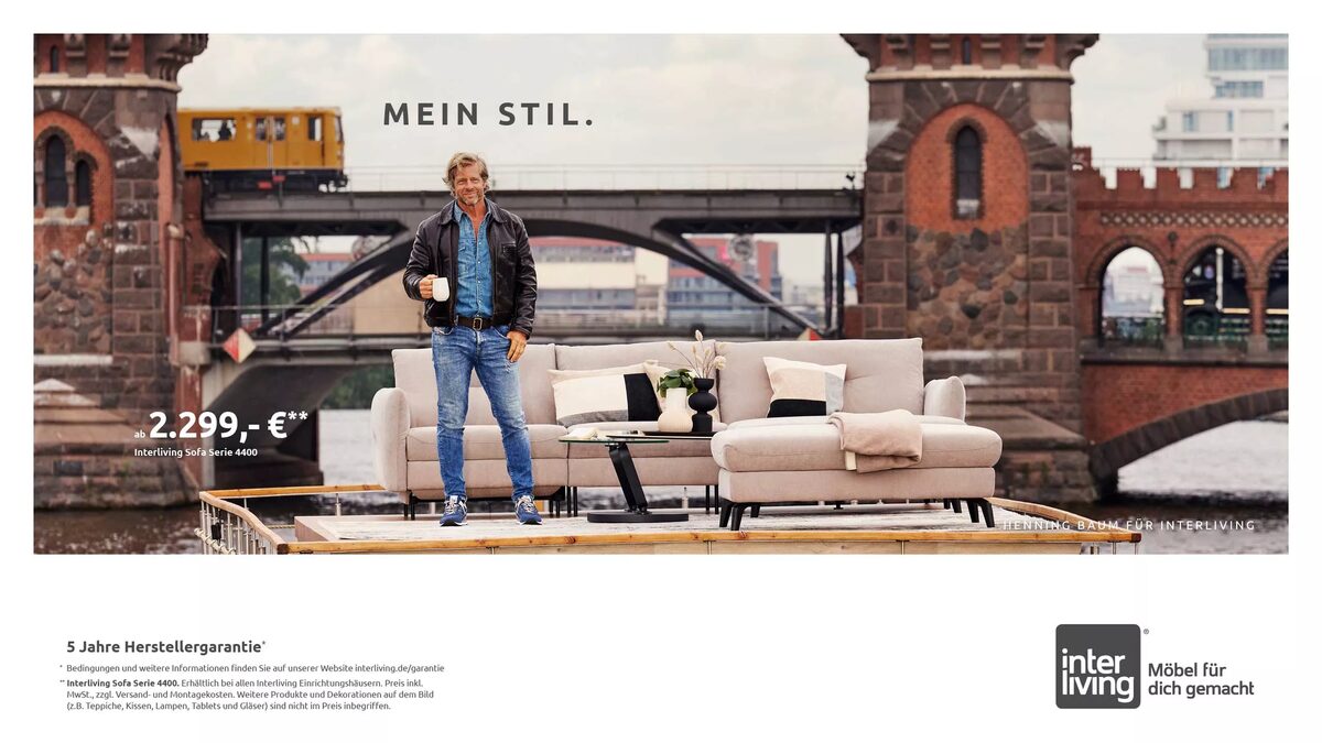 CHRISTIAN ANGERER photographs actor Henning Baum for INTERLIVING. Storytelling that Makes Brands Unforgettable.