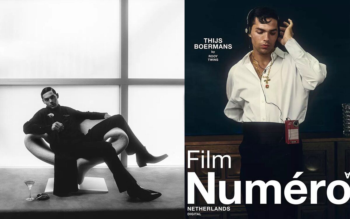 Actor Thijs Boermans photographed by the ROOYTWINS c/o SEVERIN WENDELER for NUMÉRO Netherlands