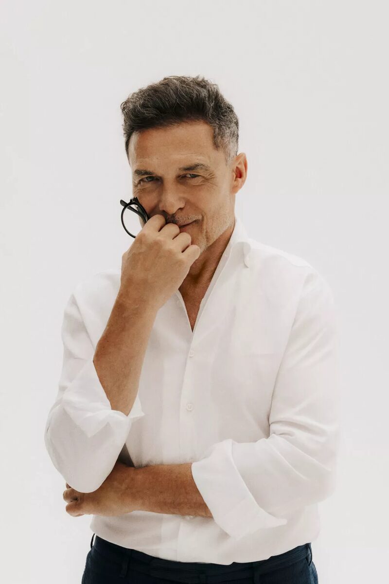 The American businessman and hotelier <b>André Balazs in the INTERVIEW magazine</b> September 2025 - he was portrayed by <b>Charlie GRAY c/o LGA MANAGEMENT</b>