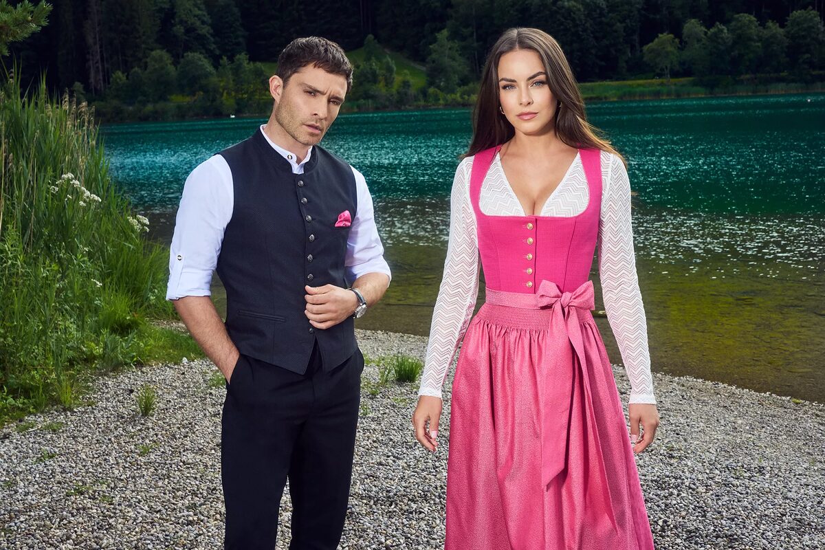<b>SACHA TASSILO HÖCHSTETTER</b> photographs Gossip Girl actor <b>Ed Westwick</b> and fashion influencer<b> Lara Rúnarsson</b> for <b>KRÜGER </b>at Lake Tegernsee