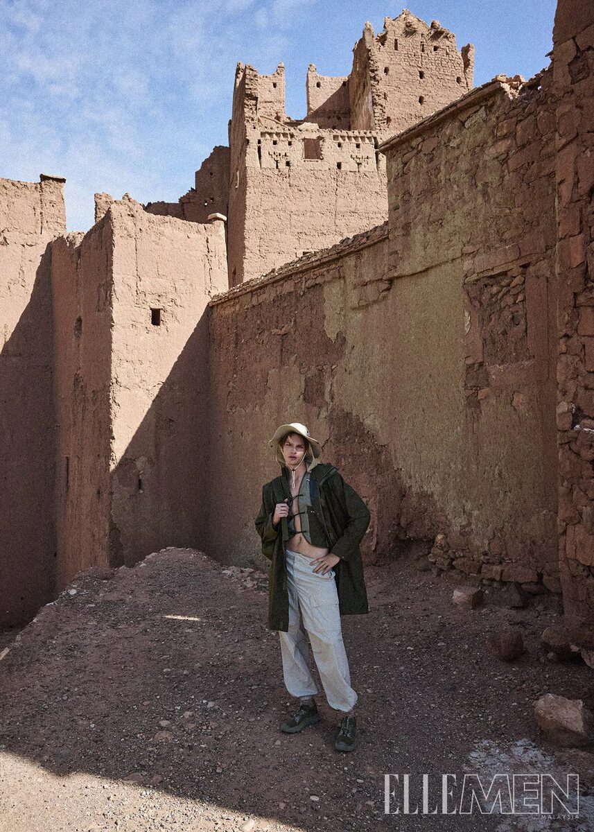<b>NEUBAUERSCHWARZ </b>presents the cover editorial 'Morocco Traveller' - photographed by <b>Michael Munique</b> for <b>ELLE Men Malaysia</b>