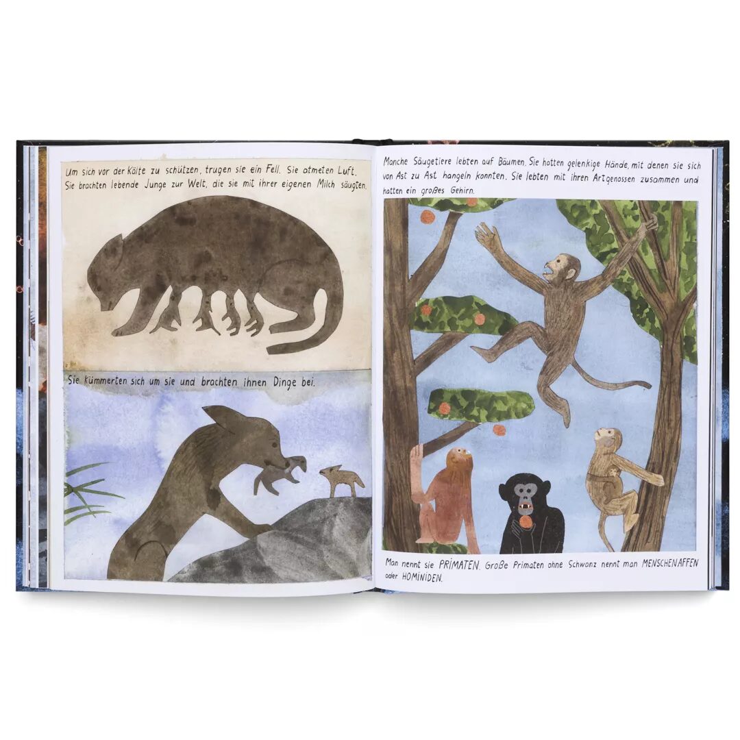 A poetically illustrated origin story of the universe and Earth – illustrated by Cristóbal Schmal (Hatje Cantz)