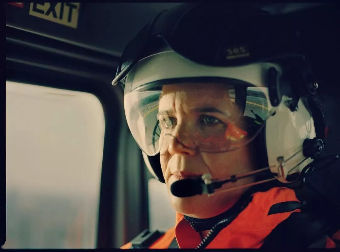 BRITISH VOGUE x Dr Anne Weaver of London’s Air Ambulance – photographed by Sam Wright c/o LGA MANAGEMENT