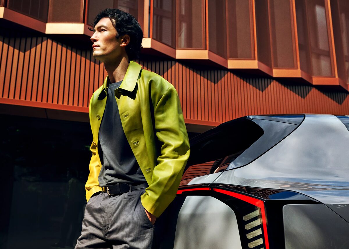 The KIA EV4 in a modern campaign, photographed by Matthew Jones c/o EMEIS DEUBEL