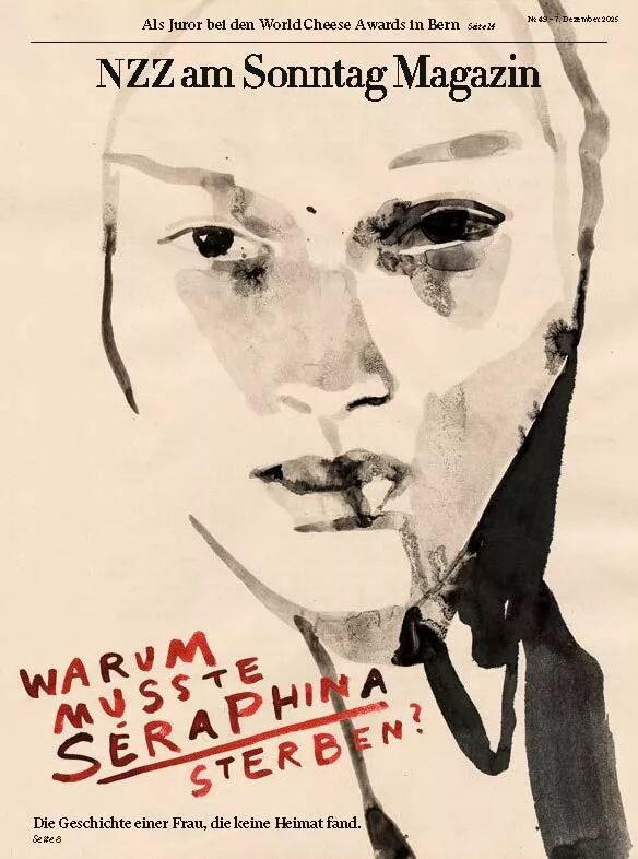 NZZ am Sonntag Magazin - Tina Berning Creates Striking Cover Illustration