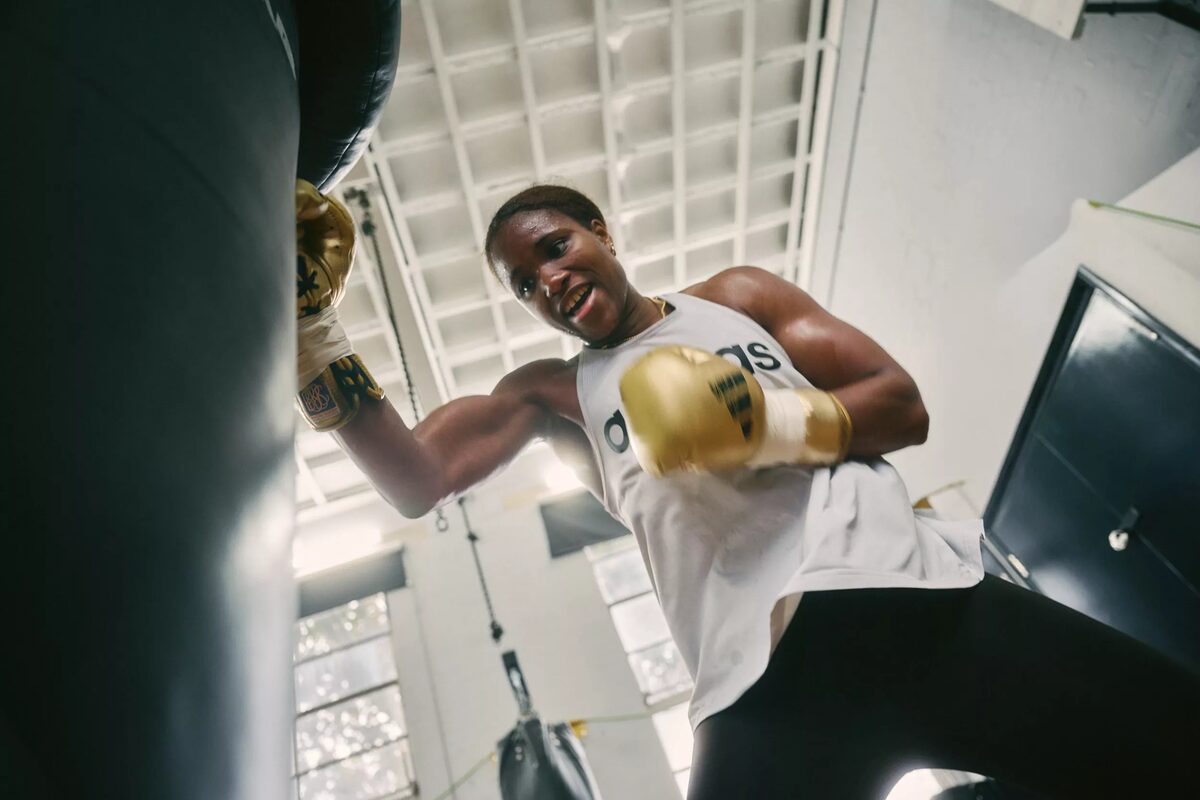 Florian Bison portrayed the British boxer Caroline Dubois in London