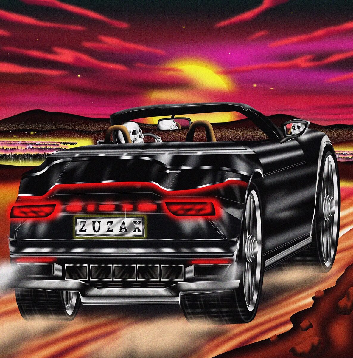 Luca Schenardi illustrated the Zuzax album cover for Damaged Bug
