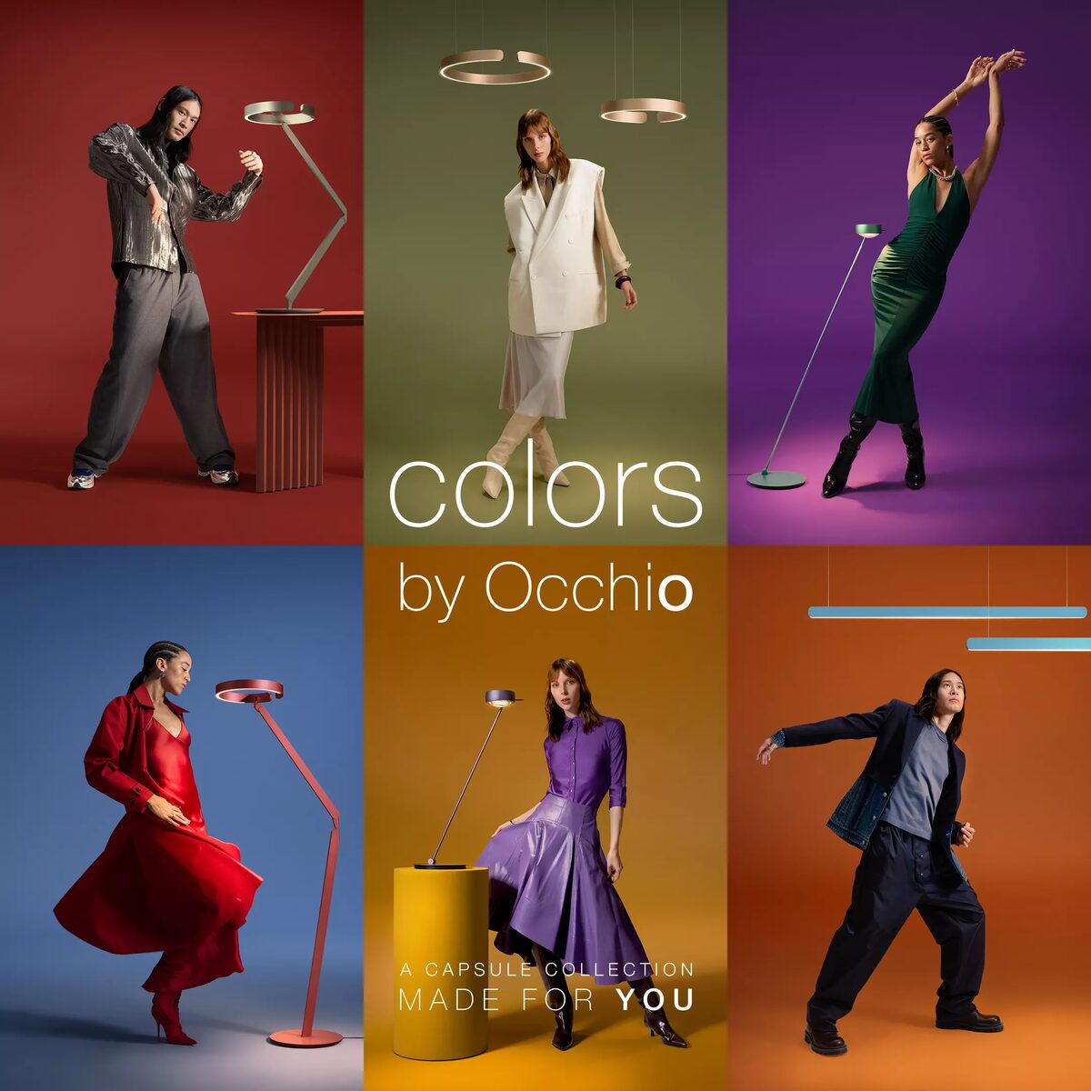 Per Appelgren photographs and films the 'colors by OCCHIO' campaign for OCCHIO