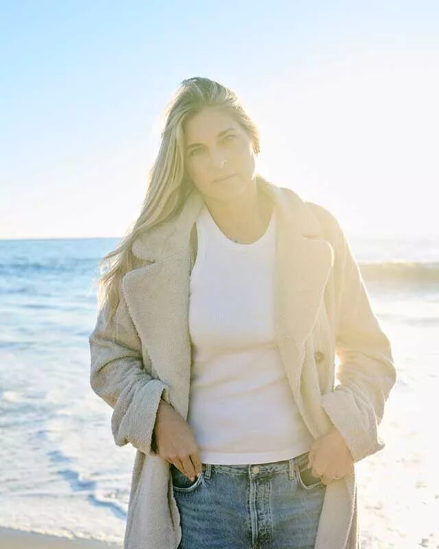 Anne Menke portrayed sports icon and wellness entrepreneur Gabby Reece for Malibu magazine