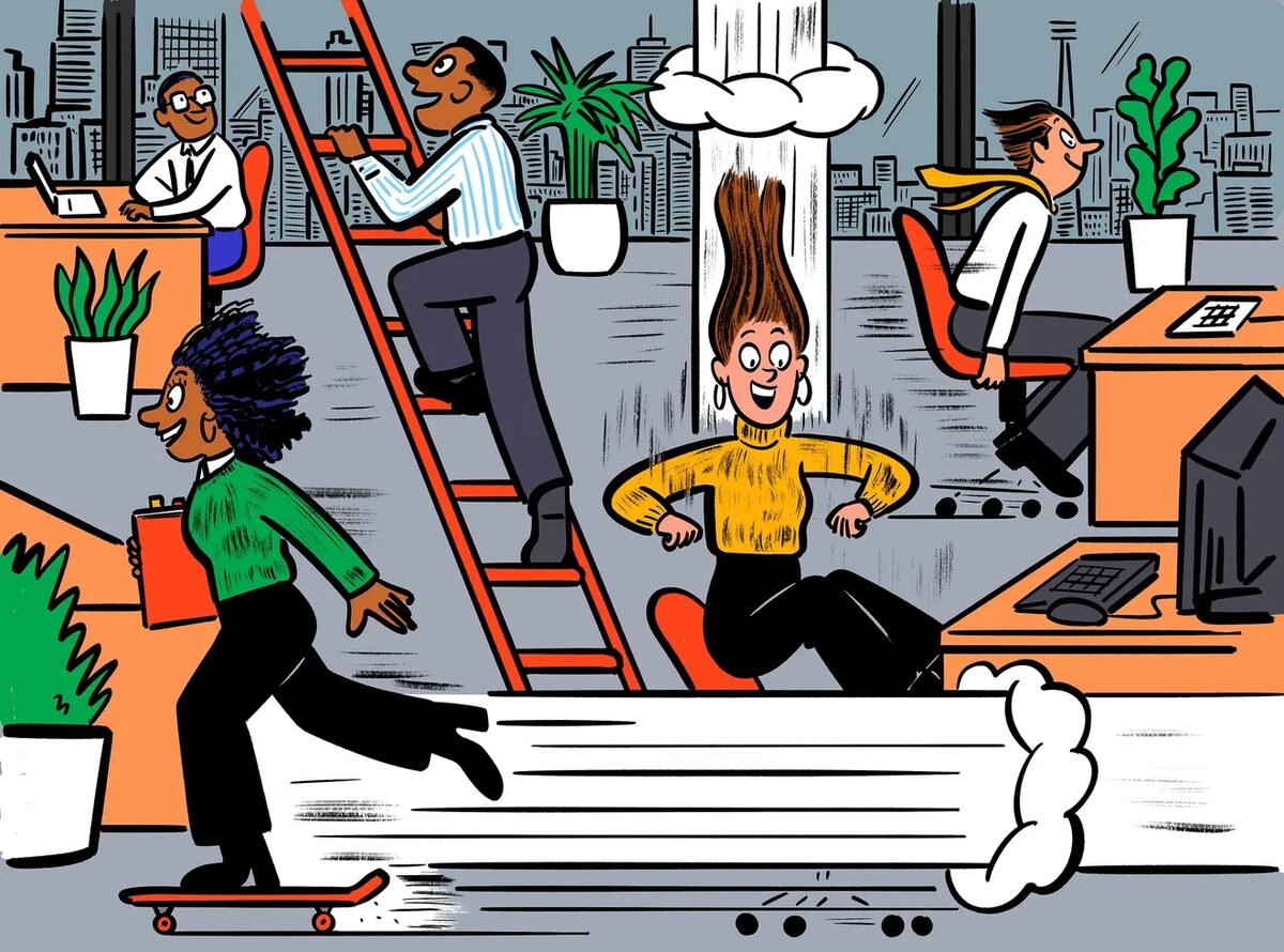 Skill-based organization is the topic in PERSONAL magazine - the cover story was illustrated by Mark Long for HAUFE Verlag