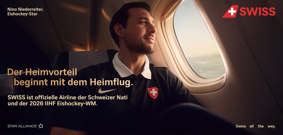 A campaign about home, belonging and coming home - ANNTHEO photographed Swiss NHL stars for SWISS on the occasion of the Ice Hockey World Championship '26