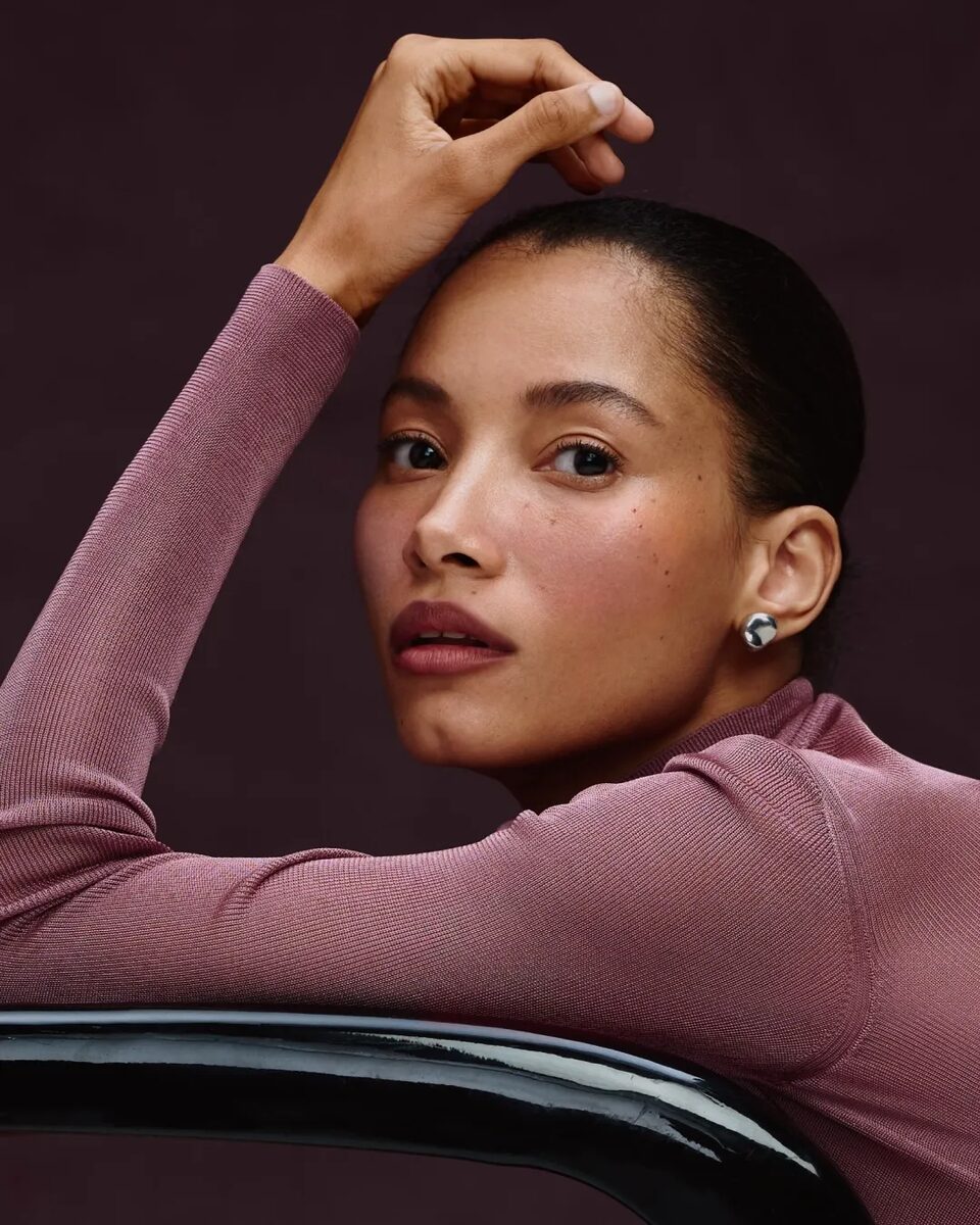 Clean beauty meets high fashion - The beautiful Dominican Lineisy Montero in the MERIT Spring/Summer 2026 campaign, photographed by Betina Du Toit