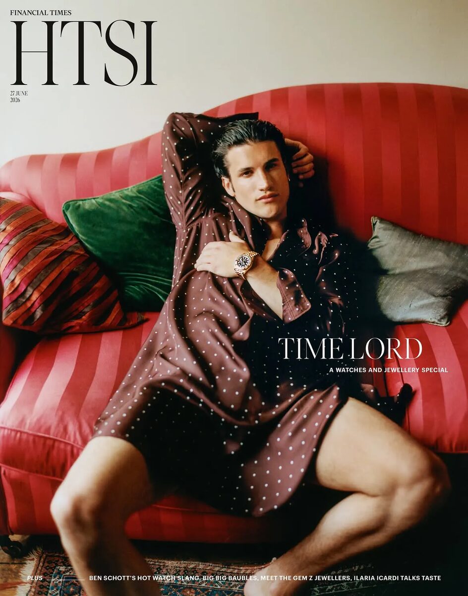 'Time Lord' - James Harvey-Kelly photographed the celebrity-studded high-end watch editorial for HTSI magazine in London