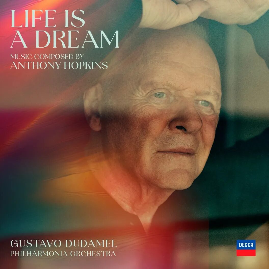 'Life is a dream' - the album cover for classical music by Hollywood icon Anthony Hopkins by photographer Charlie Gray