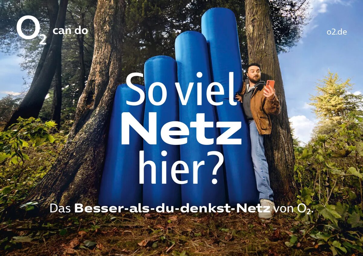 O2 Telefónica ‘Das Besser-als-du-denkst-Netz’ – Retouched-Studios brings the blue signal bars to life