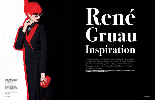 Stephanie Wencek : Rene Gruau homage, RIHANNA and Dappy unplugged, GELLNER pearls in DEUTSCH VOGUE, rockabilly in ZINK MAG