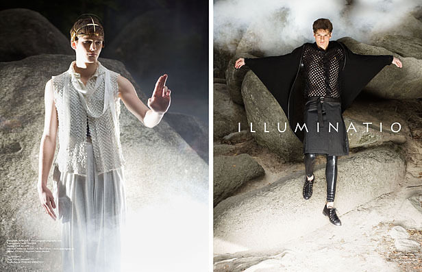 Ansgar : fallen angel in JNC MAGAZINE, STOESS jewellery label, film and theatre people portraits