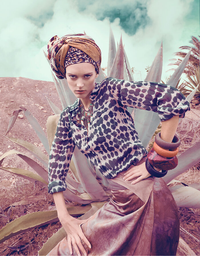 Apparat + Stereo : Tribal Africa – on the hunt with model Dovile Virsilaite for MADAME
