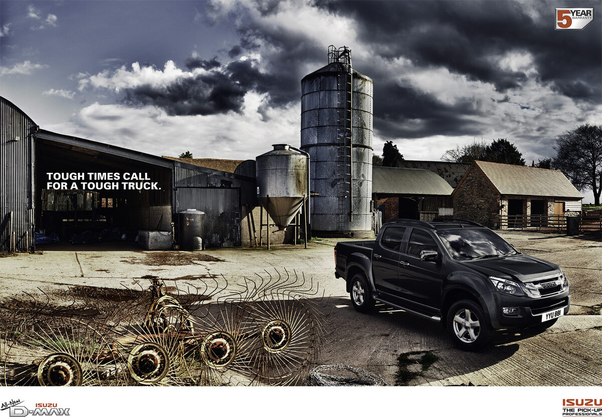 Nigel Harniman : tough times, tough trucks for ISUZU and the launch of the D-MAX and 1,000 miles on a bicycle for ‘Breakthrough Breast Cancer’