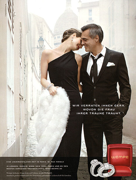 Bettina Lewin :  in Paris for WEMPE, as well as ‘into the wild’ for the TOWN & COUNTRY wedding issue