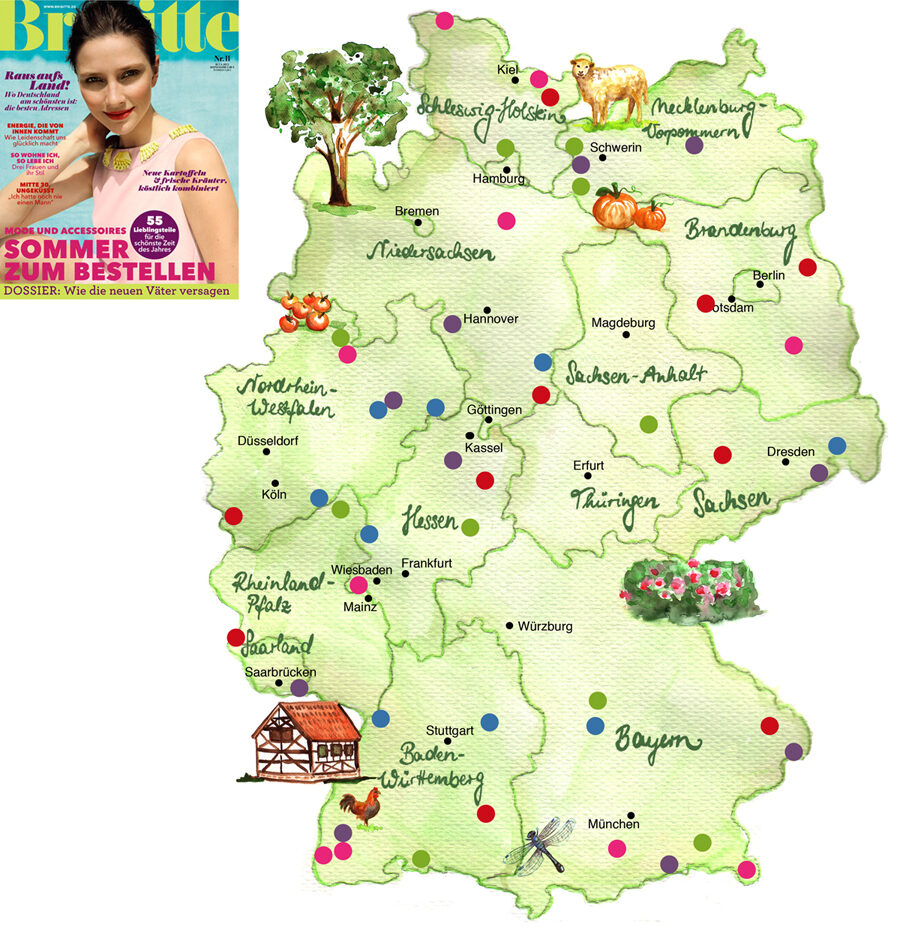 Egger Grey : illustrated maps for BRIGITTE readers that like to travel, LAVIVA illustrations, wood illustrations for DAS MAGAZIN, stamps for Hungary and new entry Laszlo NAGY with concert posters