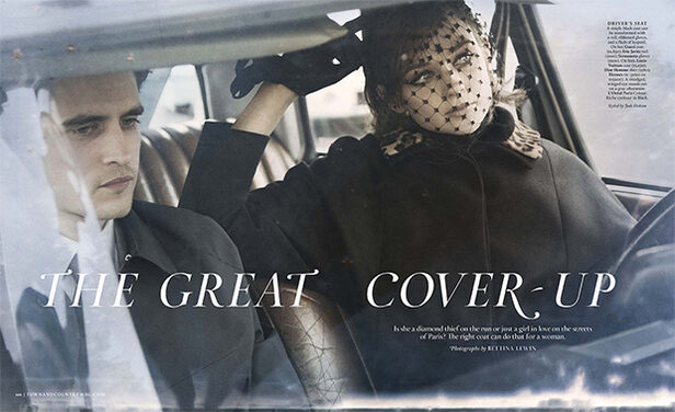 Bettina Lewin : presents "The Great Cover Up" for the August 2013 issue of TOWN & COUNTRY USA
