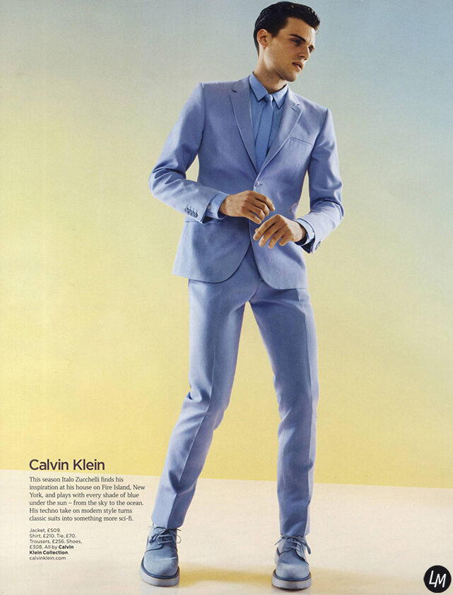 Handsome male model Oxford NIELSEN for British GQ