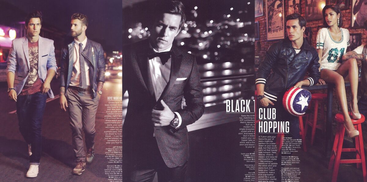 East West Models : VOGUE ITALY, MARIE CLARIE, PRADA and VICTORIA'S SECRET, home grown East Westers for MEN‘S HEALTH SOUTH AFRICA, ELLE SPOSE, ELLE and MADAME FIGARO
