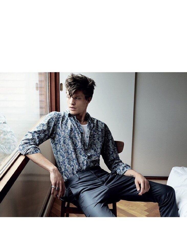 Jonatan FRENK is the Greaser for label SELECTED HOMME
