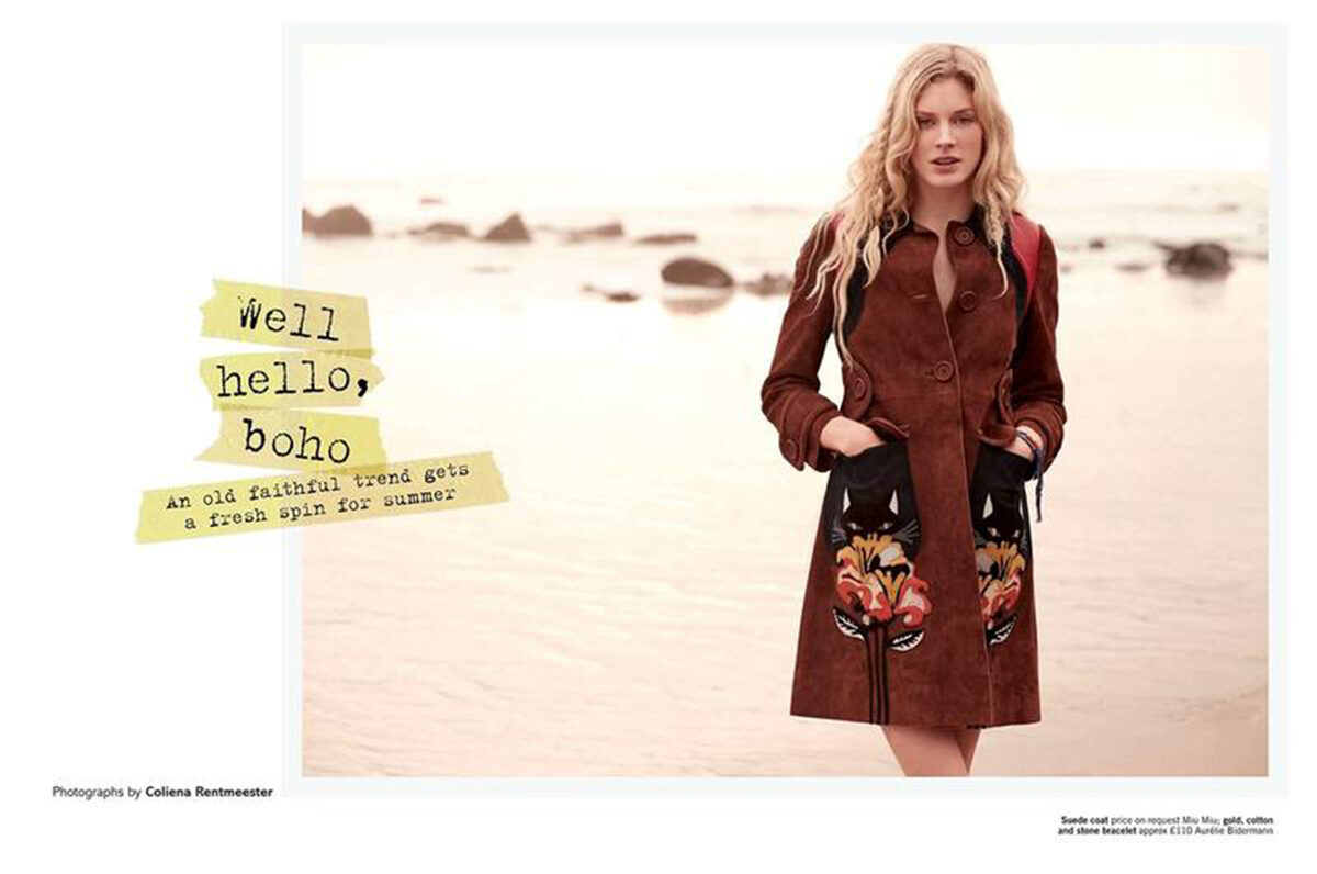 Boho is back! QUINTA magazine Netherlands presents the freshest trend looks in the June issue of GLAMOUR UK