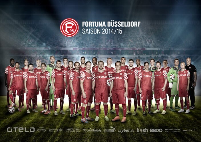 Das neue FORTUNA DÜSSELDORF Fanposter ist da! Der Grooming-Credit der Mannschaft geht an Eva-Maria PILARTZ