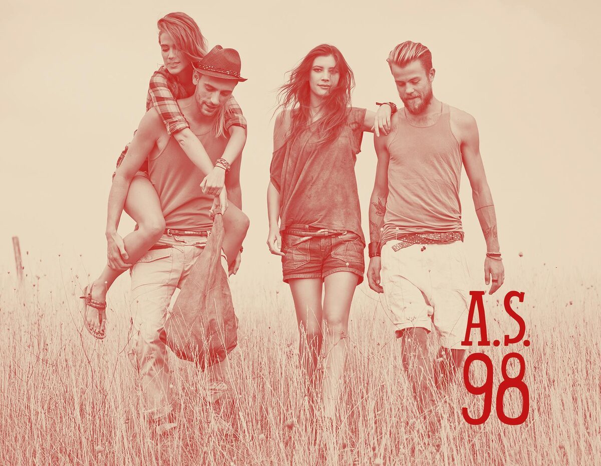 Airstep ist jetzt A.S. 98. Model Geti in der Rebranding-Kampagne auf GoSee