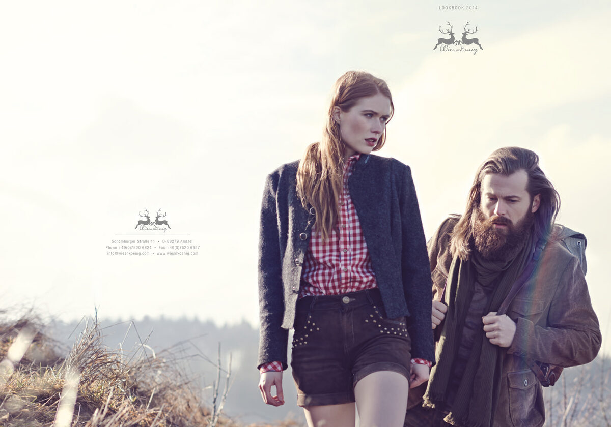 Der Berg ruft nach Mode. Das WIESNKÖNIG Lookbook mit den Modellen KATHARINA,JEFFREY & MELLO in der freien Natur