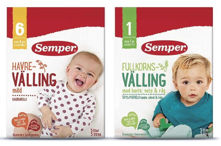 Good food makes you laugh. The SEMPER baby food campaign presents laughing little ones – pictures by Johanna EKMARK