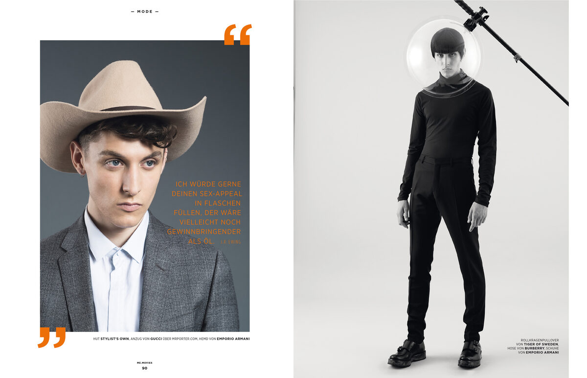 Was bisher geschah .... Matthew ROBINSON mimt für Euch den Multi-Serienheld, zu sehen im ME.MOVIES Fashion-Guide