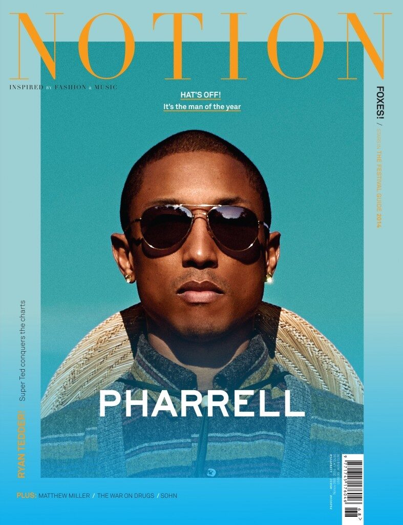 Shoot with Pharrell Williams for NOTION MAGAZINE, Art Direction by HIDDEN AGENCY