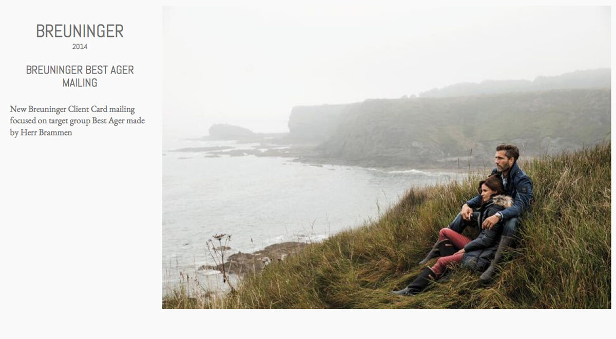Ariadna in a Scottish mood in the country for BREUNINGER Best Ager