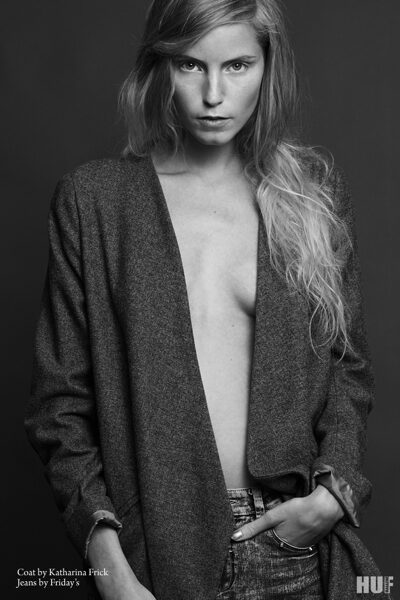Anja EL SAWAF - hair & make-up for a fashion editorial in HUF magazine