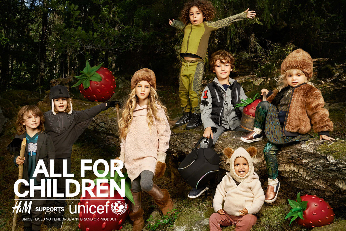 "All for Children" - Elisabeth Toll shoots H&M Kids campaign in support of UNICEF
