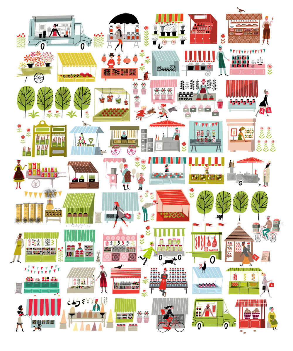 Tea, coffee, chocolates – even more appealing thanks to Klas FAHLÉN’s illustrations for ÅHLÉNS