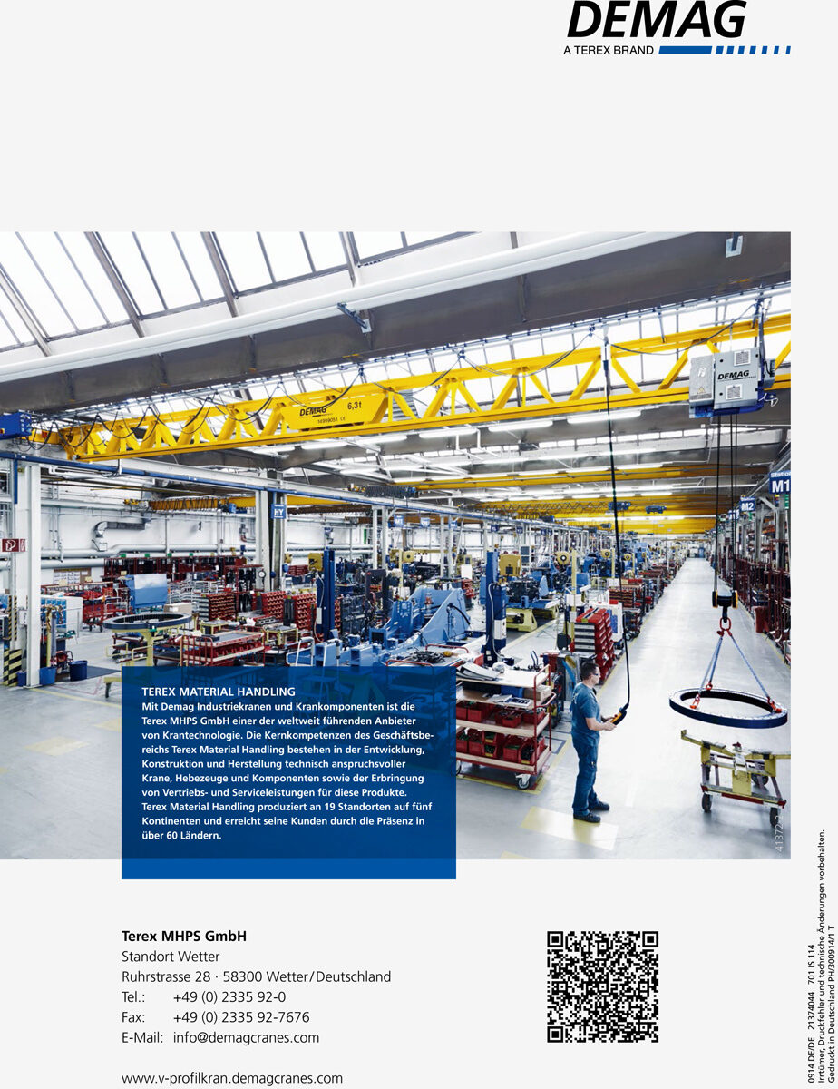 Photographer ALEX BECKER accompanies the new DEMAG crane constuctions