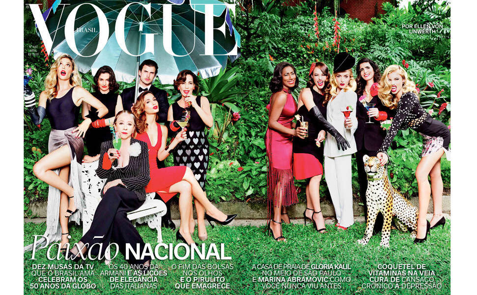 Glória Maria, Paolla Oliveira, Angélica, Malu Mader and Grazi Massafera, Fernanda Lima, Renata Vasconcellos, Thiago Jannuzzi, Gloria Pires, Camila Pitanga and Fernanda Montenegro. 21 SUN PRODUCTIONS produces the VOGUE Brazil cover story with Ellen von Un…