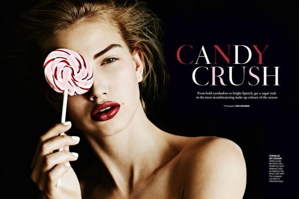 In 'Candy Crush' land for TATLER magazine - with sweet model Hannah P